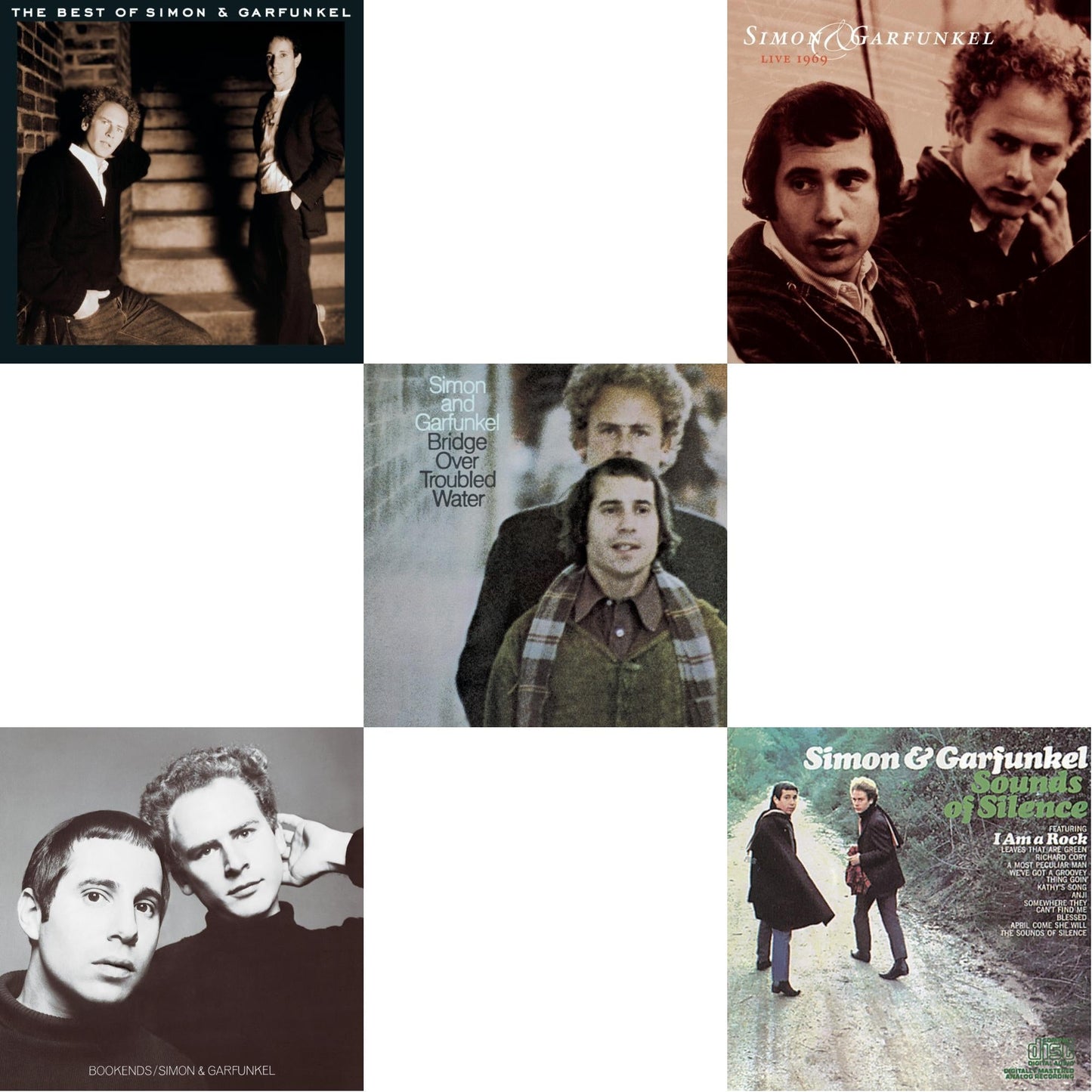 Best Of Simon & Garfunkel & Bookends & Bridge Over Troubled Water & Live 1969 & Sounds Of Silence