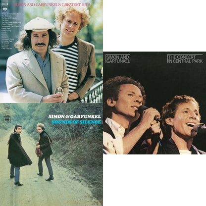 Greatest Hits  (140G/Dl Code) & Sounds Of Silence (180G LP Vinyl/ Dl Insert) & Concert In Central Park (2LP/180G/Dl Card/Gatefold)