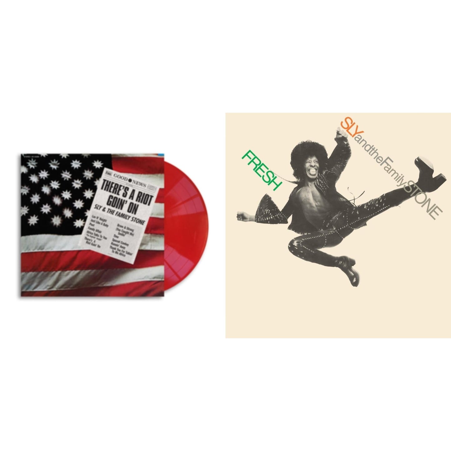 There’S A Riot Goin On (Red LP Vinyl) & Fresh (Neon Orange LP Vinyl/50Th Anniversary) (Rsd Essential)