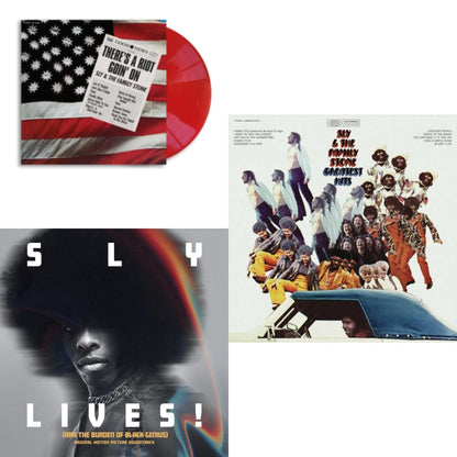 There’S A Riot Goin On (Red LP Vinyl) & Sly Lives! (Aka The Burden Of Black Genius) (Ost/2LP) & Greatest Hits (150G/Dl Card)