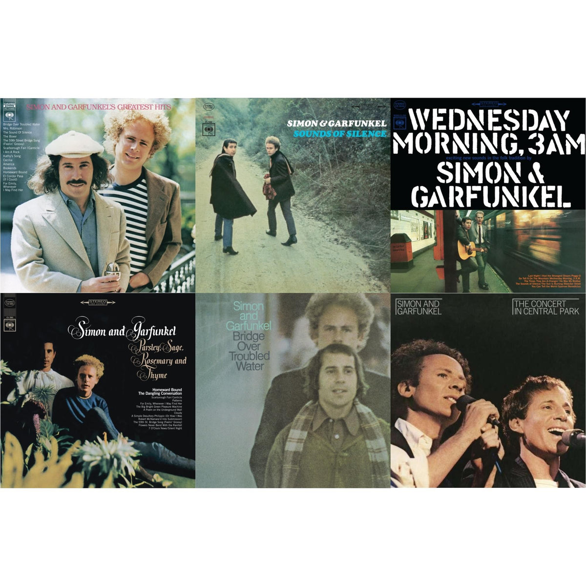 Greatest Hits (140G/Dl Code) & Sounds Of Silence (180G LP Vinyl/ Dl Insert) & Wednesday Morning, 3 A.M. (180G LP Vinyl/ Dl Insert) & Parsley, Sage, Rosemary And Thyme (180G LP Vinyl/ Dl Insert) & Bridge Over Troubled Water (180G LP Vinyl/ Dl Insert)