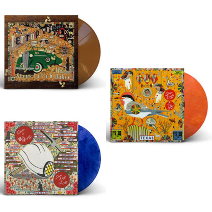 This is a 3 LP Vinyl SKU bundle.
1.This LP Vinyl is brand new.Format: LP VinylMusic Style: Country BluesThis item's title is: Terraplane (Transparent Gold LP Vinyl)Artist: Steve & The Dukes EarleLabel: NEW WEST RECORDSBarcode: 607396555512Release Date: 11/5/2021
2.