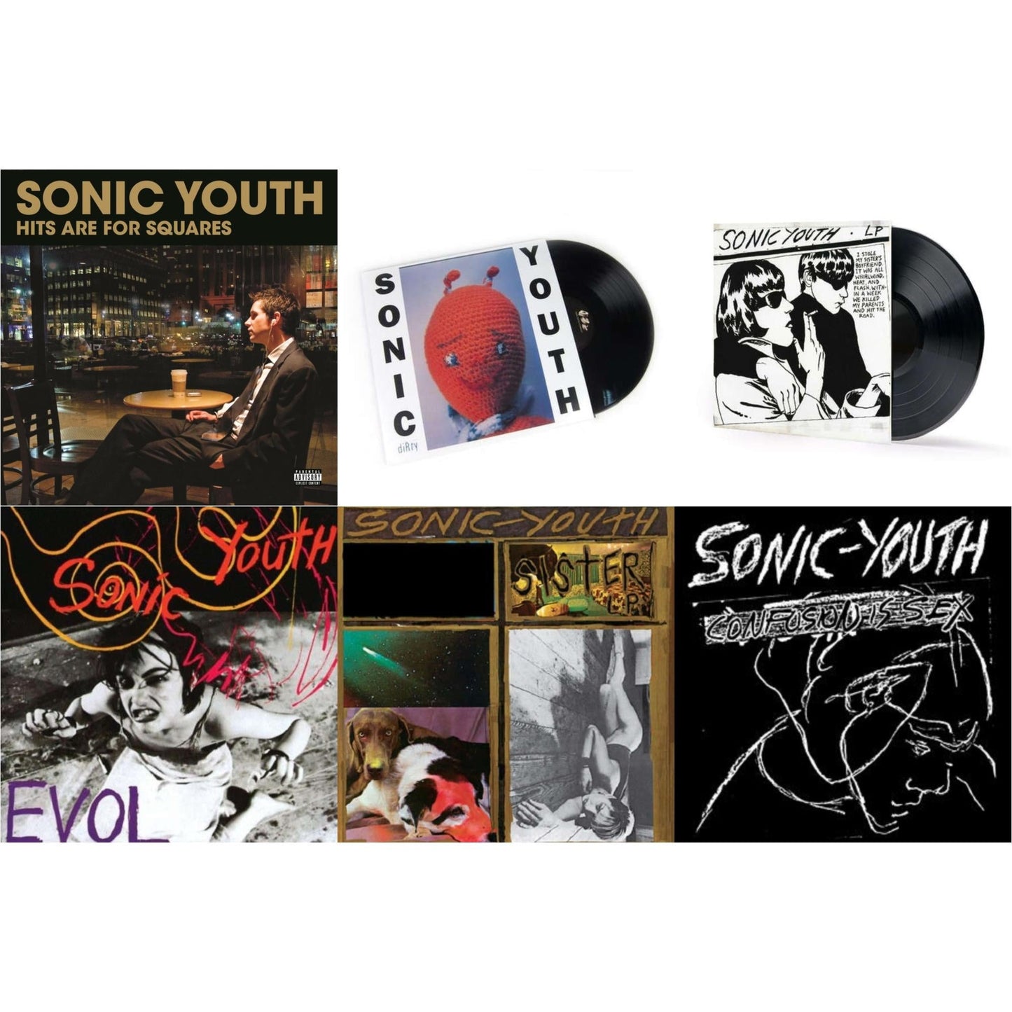 Hits Are For Squares (2LP) & Dirty & Goo & Evol & Sister & Confusion Is Sex