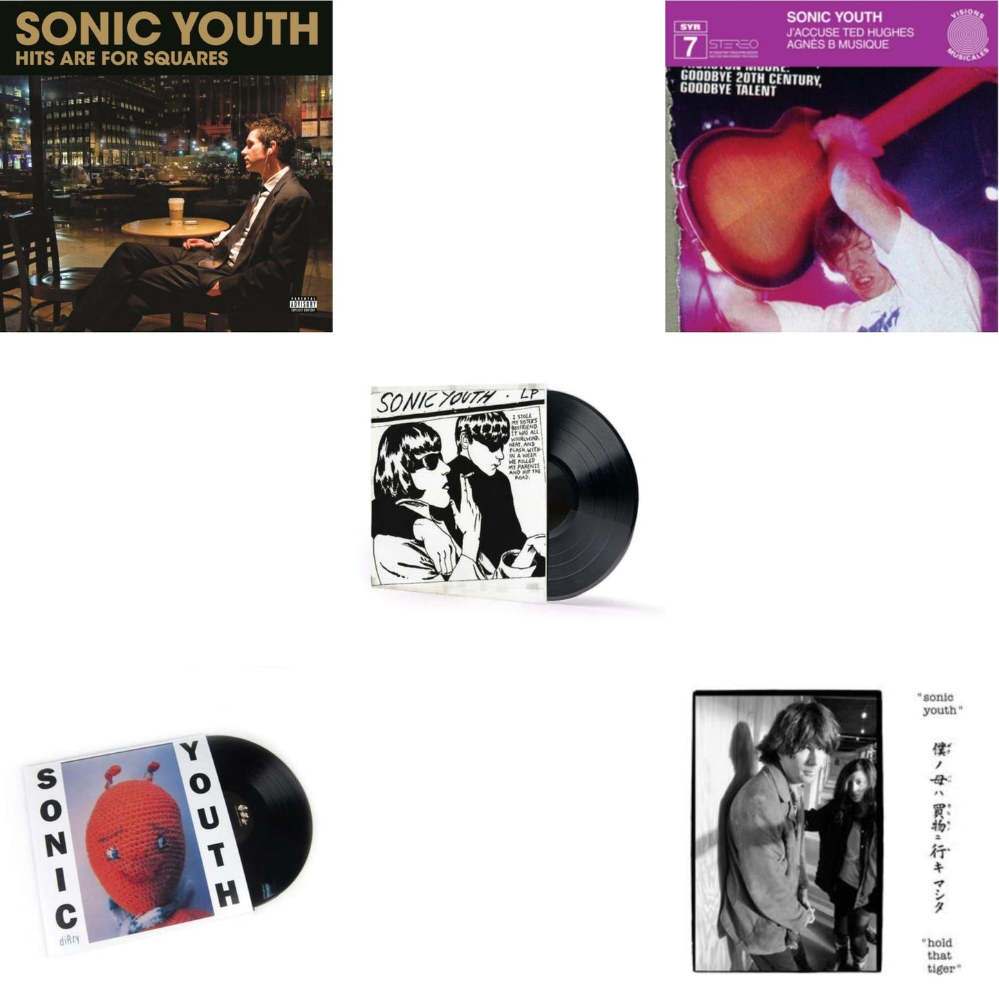 Hits Are For Squares (2LP) & Dirty & Goo & J’Accuse Ted Hughes & Hold That Tiger (2LP)