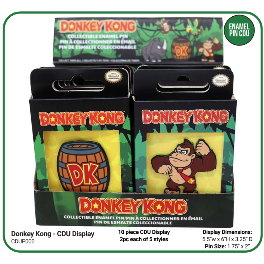 Enamel Pin CDU: Donkey Kong - Display (10) 