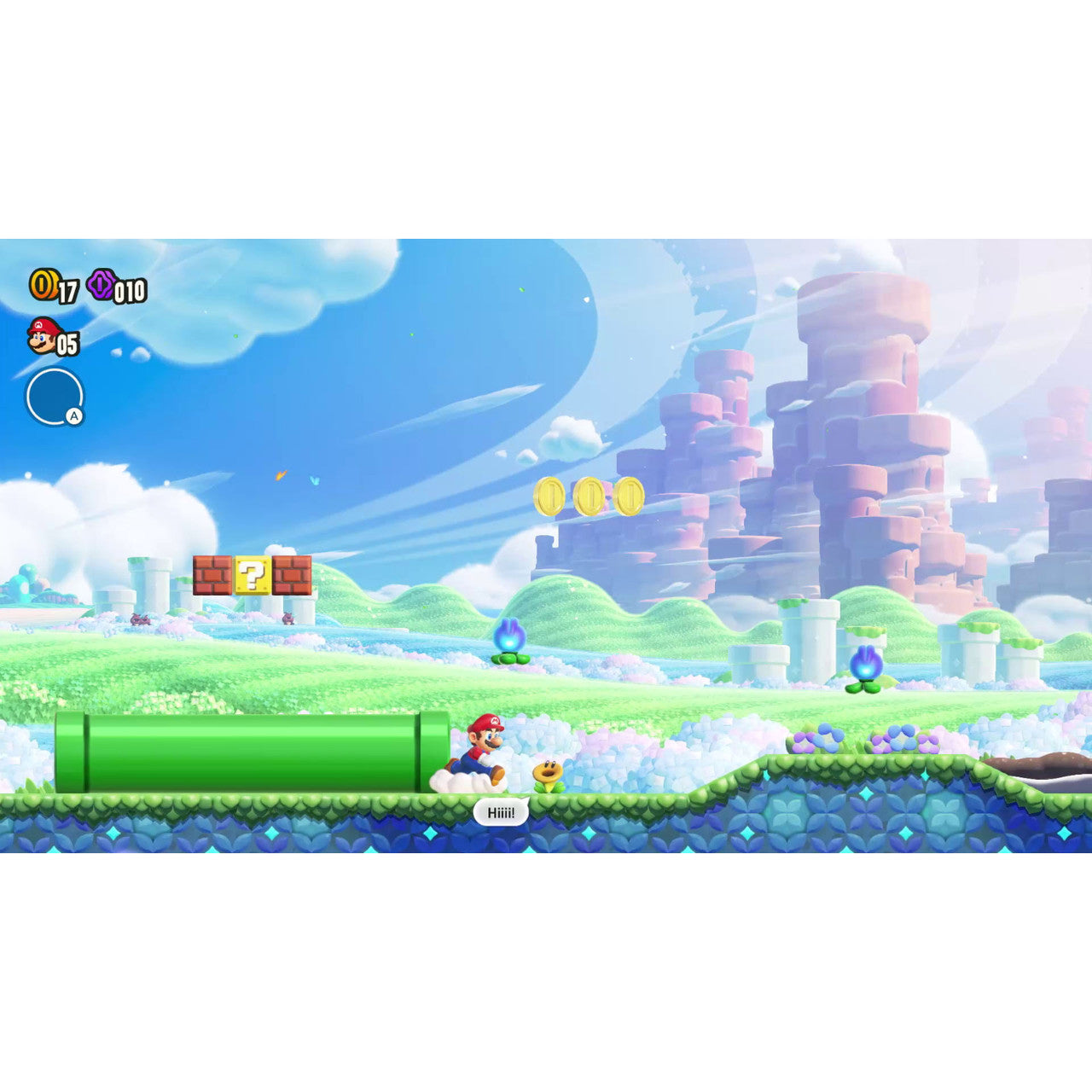 This is brand new.Find wonder in the next evolution of Mario fun  Classic Mario side-scrolling gameplay is turned on its head with the addition of Wonder Flowers.