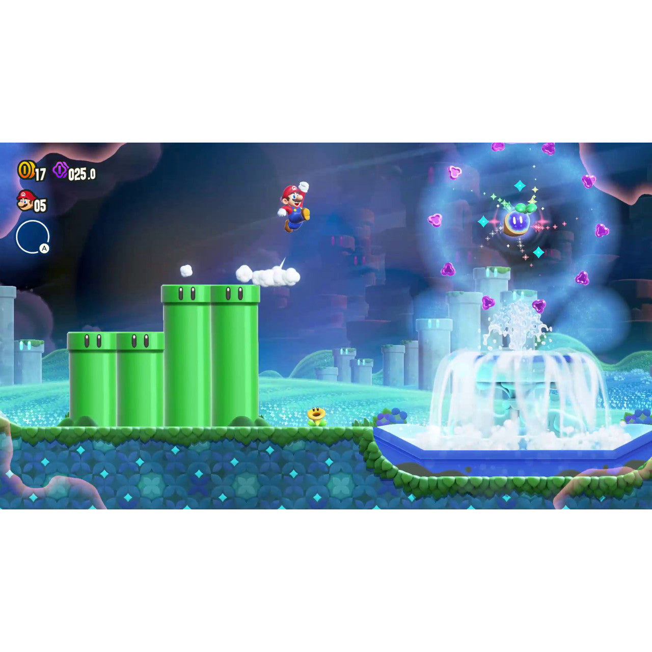 This is brand new.Find wonder in the next evolution of Mario fun  Classic Mario side-scrolling gameplay is turned on its head with the addition of Wonder Flowers.