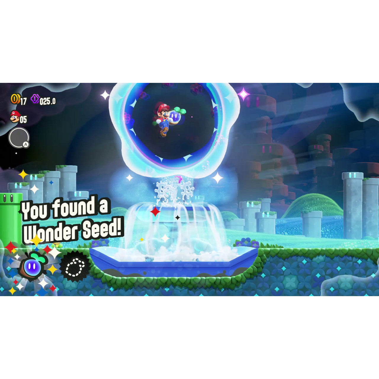 This is brand new.Find wonder in the next evolution of Mario fun  Classic Mario side-scrolling gameplay is turned on its head with the addition of Wonder Flowers.