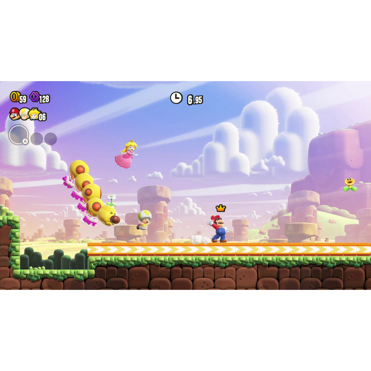 This is brand new.Find wonder in the next evolution of Mario fun  Classic Mario side-scrolling gameplay is turned on its head with the addition of Wonder Flowers.