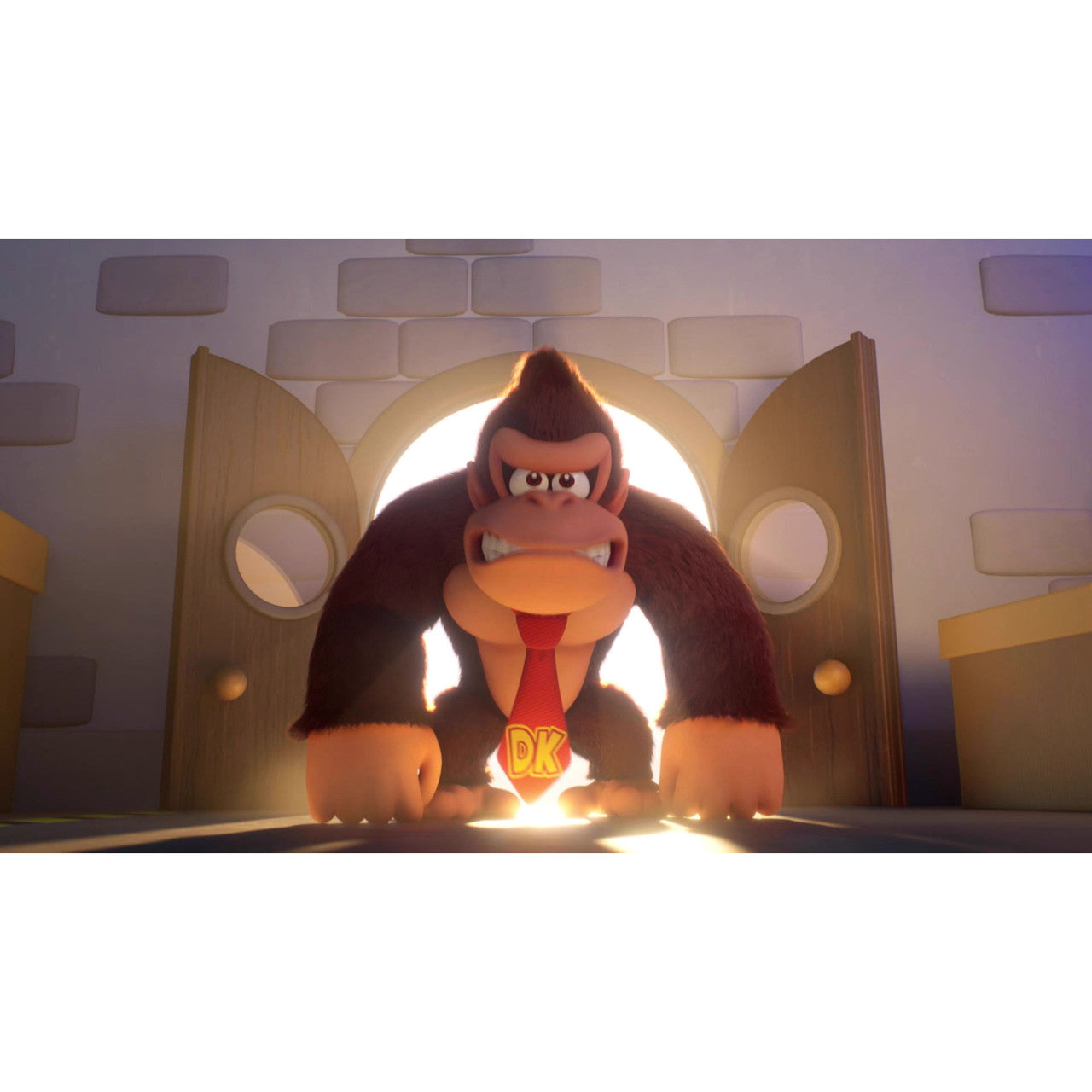 This is brand new.Donkey Kong has stolen the Mini-Marios! Solve platforming puzzles to get them back.
 Run, jump, and backflip your way to rescuing the stolen Mini-Mario toys in this puzzling twist on Mario action.