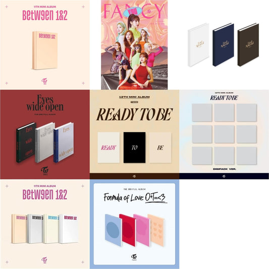 This is a 8 CD SKU bundle.
1.This CD is brand new.Format: CDMusic Style: K-popThis item's title is: Between 1&2 (Archive Version)Artist: TwiceLabel: JYP ENTERTAINMENT / REPUBLIC RBarcode: 192641872877Release Date: 8/26/2022
2.This CD is brand new.
