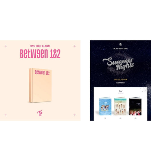 This is a 2 CD SKU bundle.
1.This CD is brand new.Format: CDMusic Style: K-popThis item's title is: Between 1&2 (Archive Version)Artist: TwiceLabel: JYP ENTERTAINMENT / REPUBLIC RBarcode: 192641872877Release Date: 8/26/2022
2.This CD is brand new.