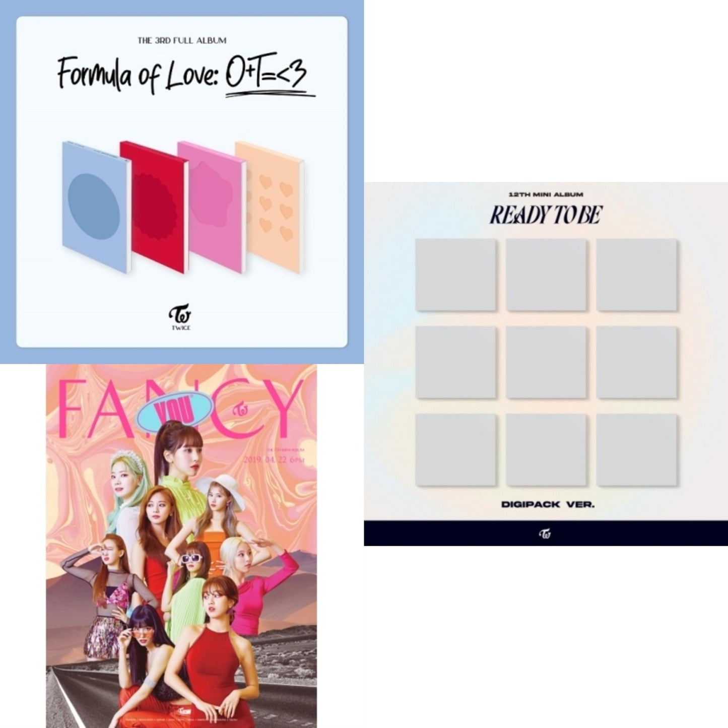This is a 3 CD SKU bundle.
1.This CD is brand new.Format: CDMusic Style: K-popThis item's title is: Fancy You (7Th Album)Artist: TwiceLabel: JYP ENT.Barcode: 8809440338757Release Date: 2/22/2023
2.This CD is brand new.