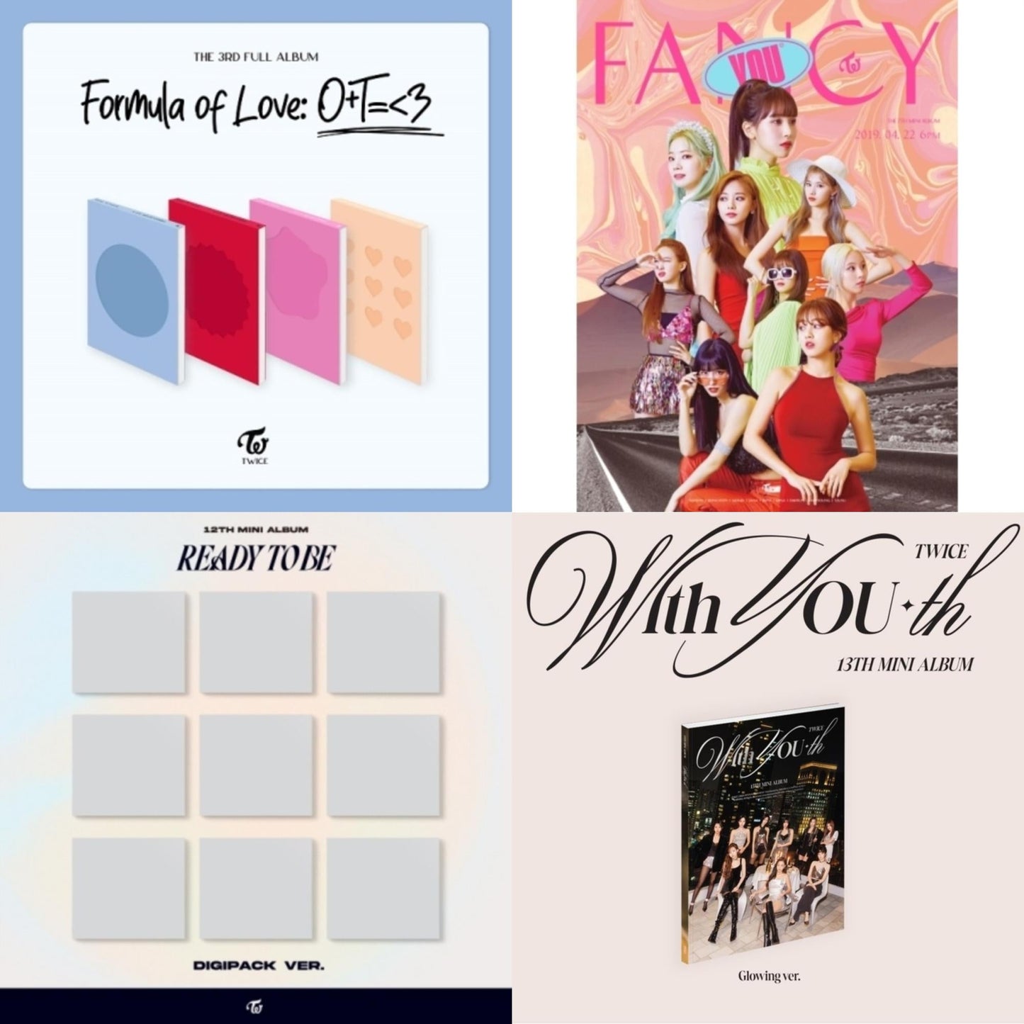 This is a 4 CD SKU bundle.
1.This CD is brand new.Format: CDThis item's title is: With You-Th (Glowing Ver.)Artist: TwiceBarcode: 196922745478Release Date: 2/23/2024
2.This CD is brand new.