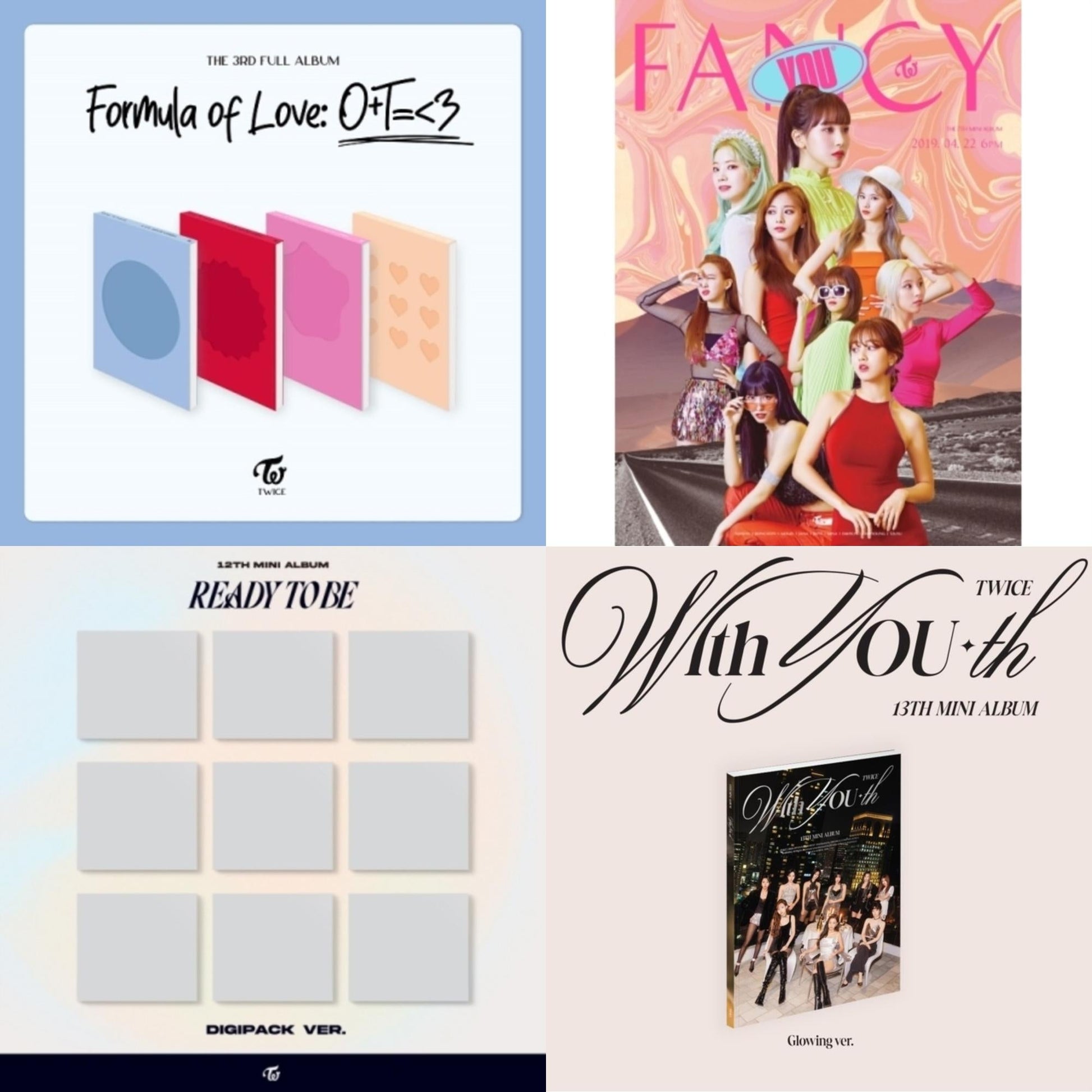 This is a 4 CD SKU bundle.
1.This CD is brand new.Format: CDThis item's title is: With You-Th (Glowing Ver.)Artist: TwiceBarcode: 196922745478Release Date: 2/23/2024
2.This CD is brand new.