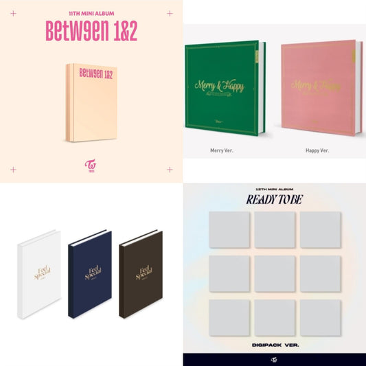 This is a 4 CD SKU bundle.
1.This CD is brand new.Format: CDMusic Style: K-popThis item's title is: Between 1&2 (Archive Version)Artist: TwiceLabel: JYP ENTERTAINMENT / REPUBLIC RBarcode: 192641872877Release Date: 8/26/2022
2.This CD is brand new.