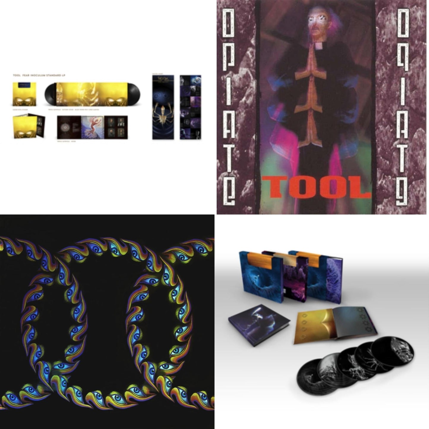 This is a 4 LP Vinyl SKU bundle.
1.This LP Vinyl is brand new.Format: LP VinylMusic Style: Prog RockThis item's title is: Fear Inoculum (3LP/180G)Artist: ToolLabel: RCA RECORDSBarcode: 194399502013Release Date: 8/5/2022
2.This LP Vinyl is brand new.