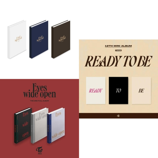 This is a 3 CD SKU bundle.
1.This CD is brand new.Format: CDMusic Style: K-popThis item's title is: Feel Special (8Th Mini Album)Artist: TwiceLabel: JYP ENT.Barcode: 8809440339204Release Date: 2/22/2023
2.This CD is brand new.