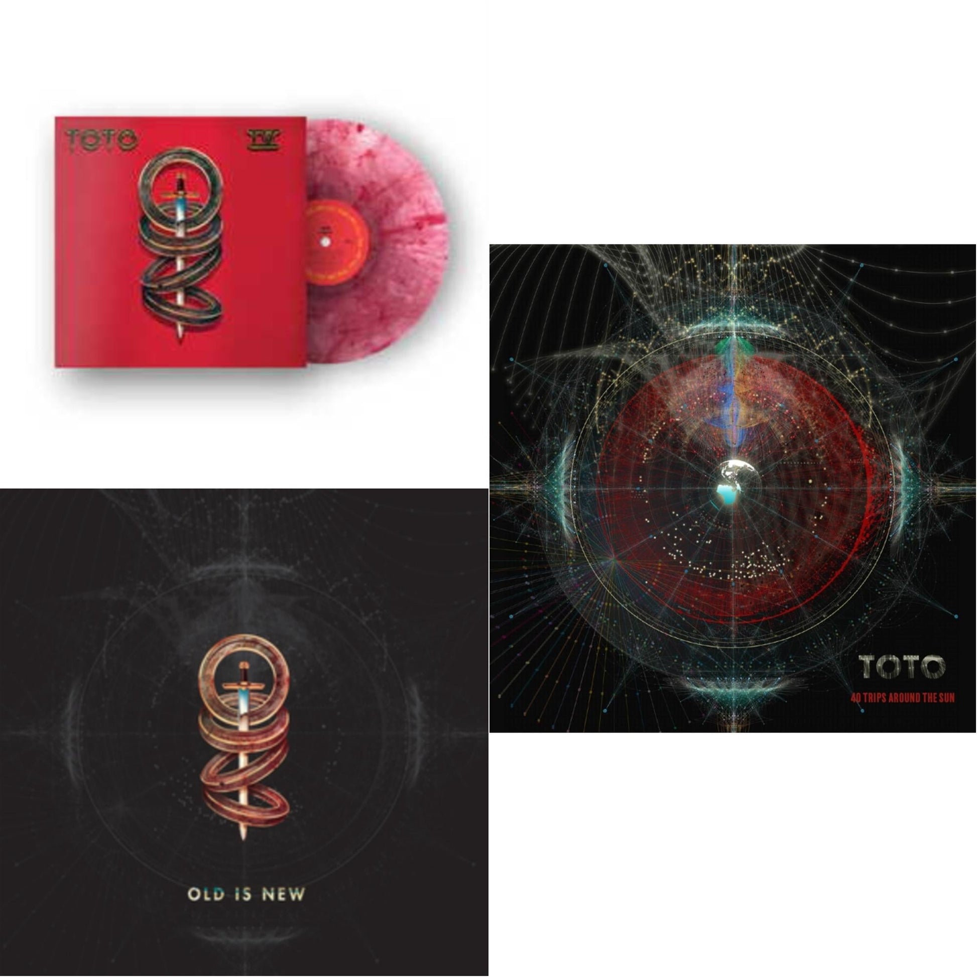 This is a 3 LP Vinyl SKU bundle.
1.This LP Vinyl is brand new.Format: LP VinylMusic Style: Classic RockThis item's title is: Iv (Bloodshot Red LP Vinyl) (Rsd Essential)Artist: TotoLabel: COLUMBIABarcode: 194399552919Release Date: 6/3/2022
2.This LP Vinyl is brand new.