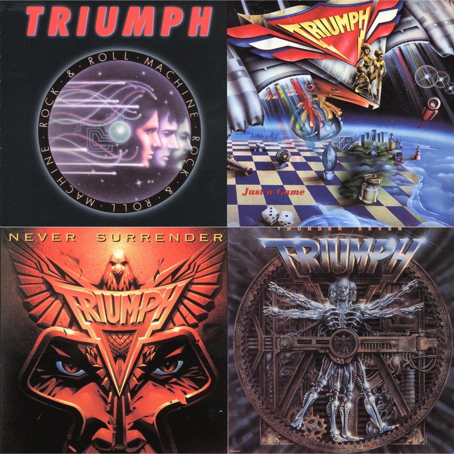 Rock N Roll Machine & Just A Game & Never Surrender & Thunder Seven