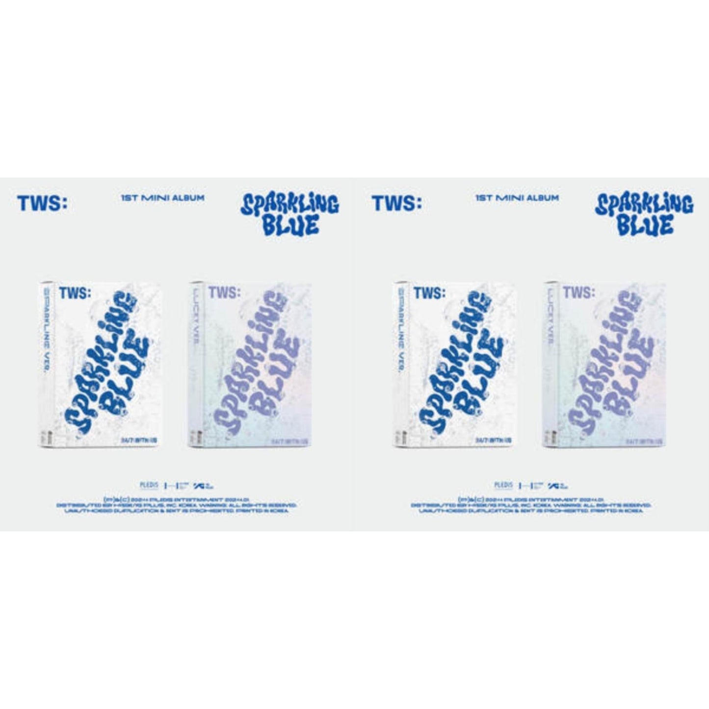 Sparkling Blue (1St Mini Album) (Sparkling Ver.) & Sparkling Blue (1St Mini Album) (Lucky Ver.)