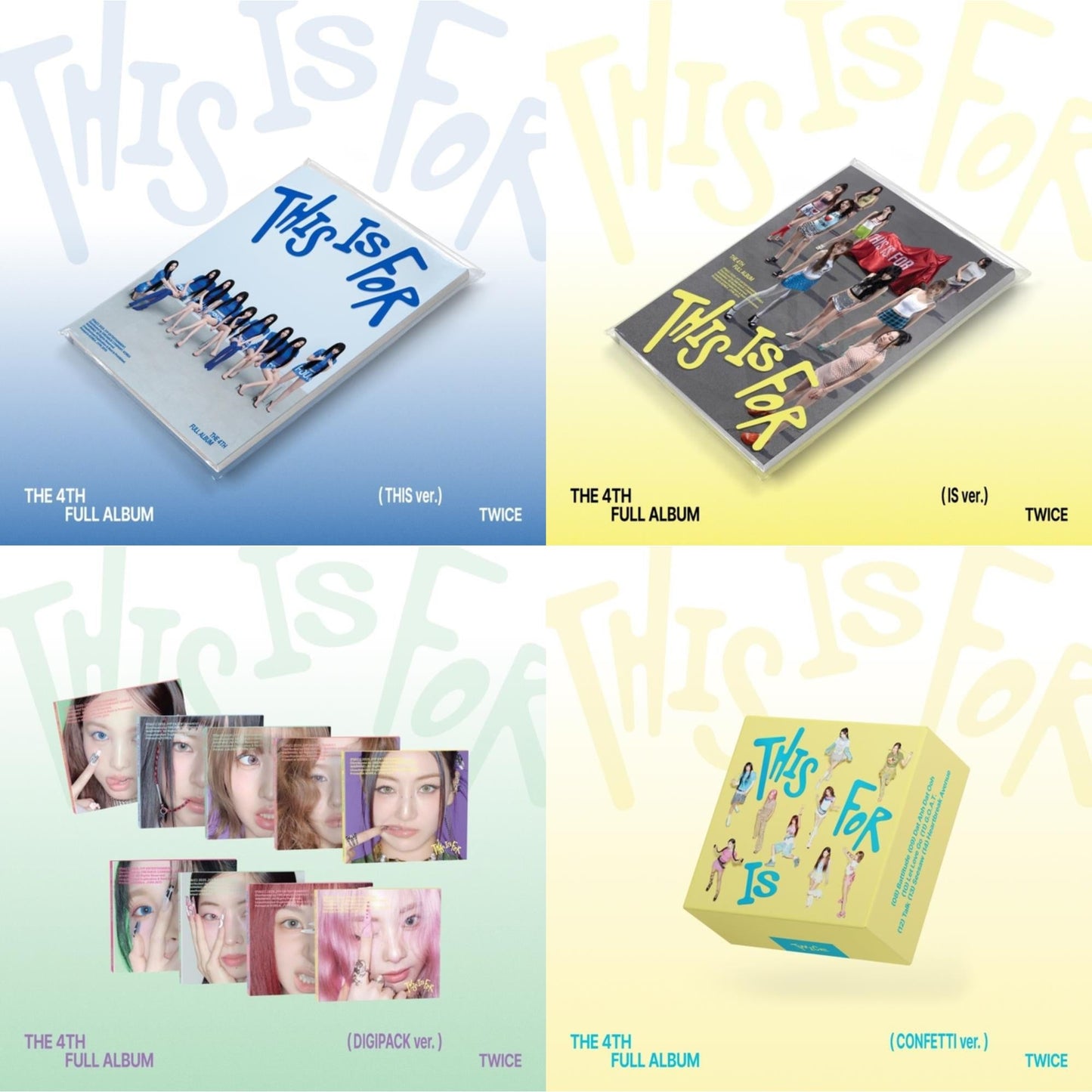This Is For (This Ver.) & This Is For (Is Ver.) & This Is For (Digipack Ver.) & This Is For (Confetti Ver.)