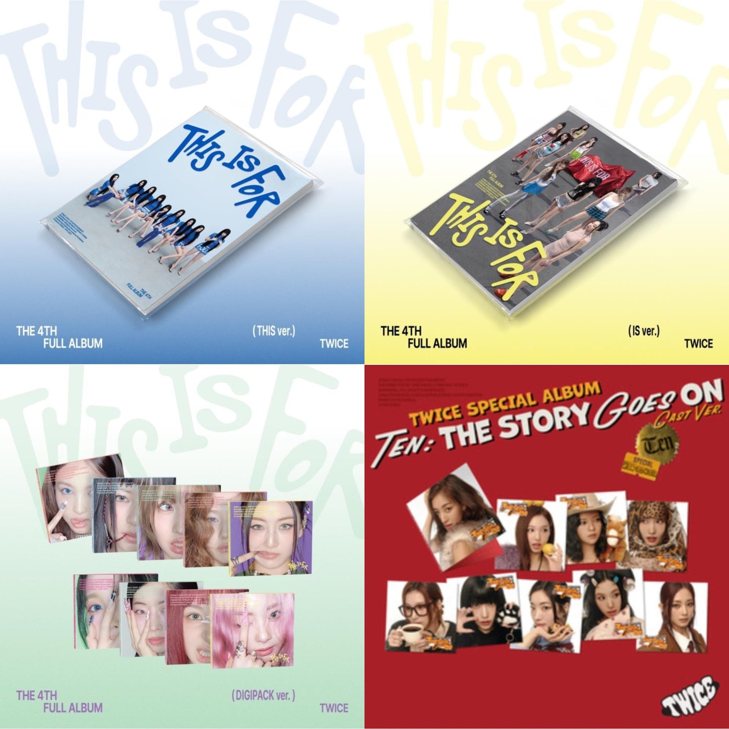 This Is For (This Ver.) & This Is For (Is Ver.) & This Is For (Digipack Ver.) & Ten: The Story Goes On (Cast Ver.)