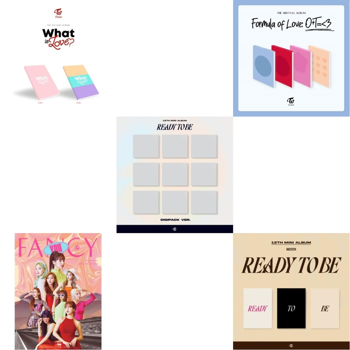 This is a 5 CD SKU bundle.
1.This CD is brand new.Format: CDMusic Style: K-popThis item's title is: What Is Love?Artist: TwiceLabel: JYP ENT.Barcode: 8809440338085Release Date: 10/14/2022
2.This CD is brand new.