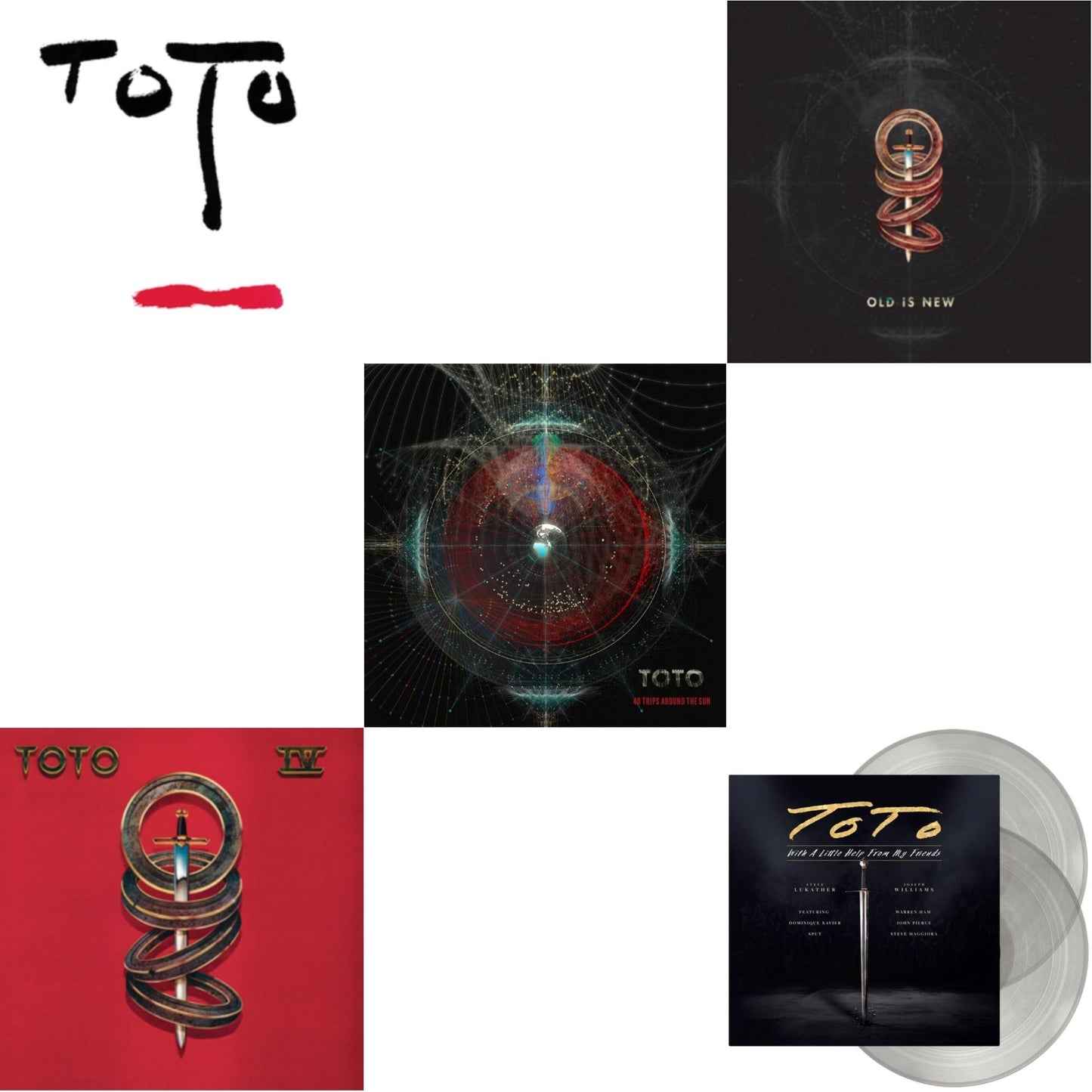 Turn Back (140G/Dl Insert) & Toto Iv & 40 Trips Around The Sun: Greatest Hits (2LP/150G/Dl Card) & Old Is New (140G/Dl Insert) & With A Little Help From My Friends (X) (Transparent LP Vinyl)