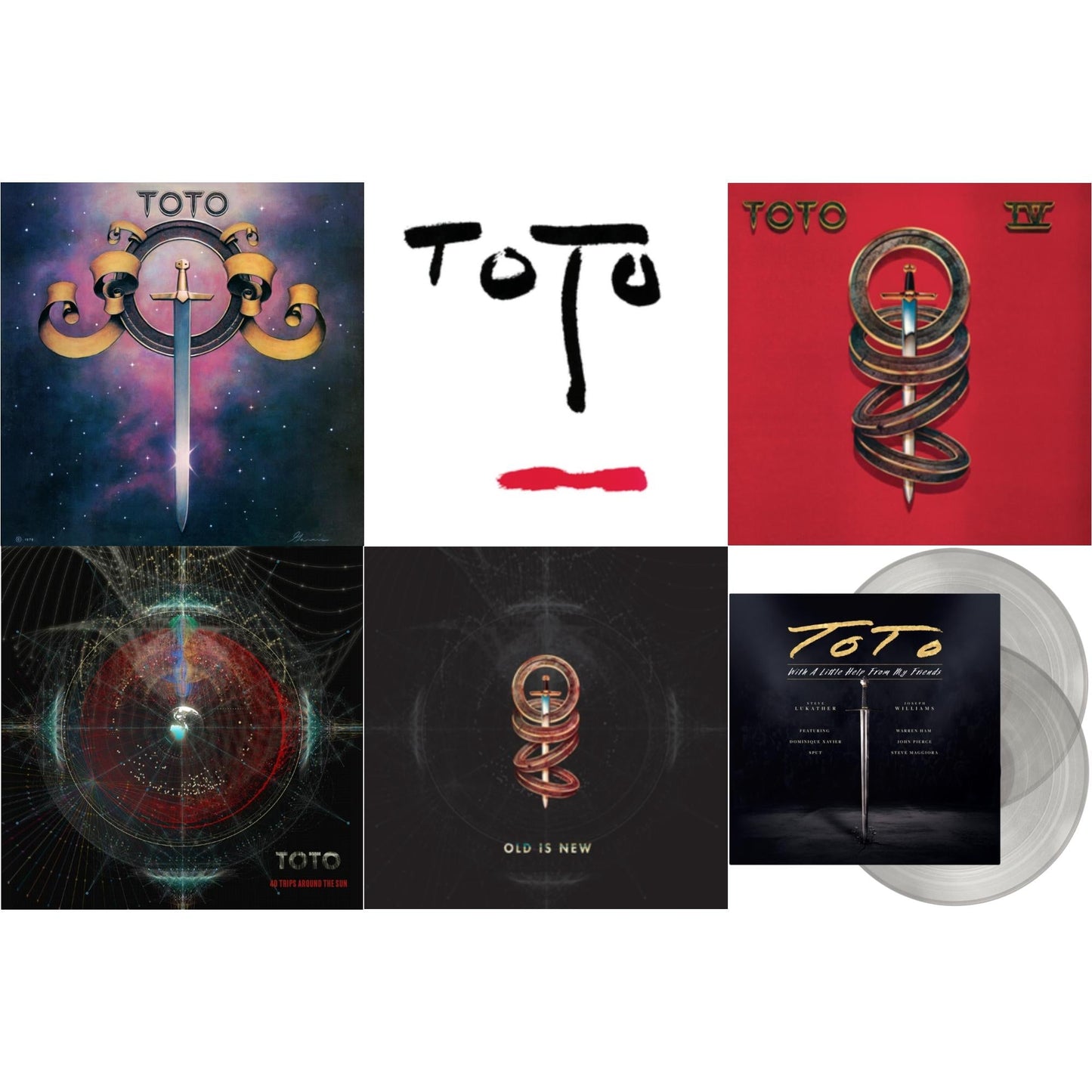 Toto (140G/Dl Insert) & Turn Back (140G/Dl Insert) & Toto Iv & 40 Trips Around The Sun: Greatest Hits (2LP/150G/Dl Card) & Old Is New (140G/Dl Insert) & With A Little Help From My Friends (X) (Transparent LP Vinyl)