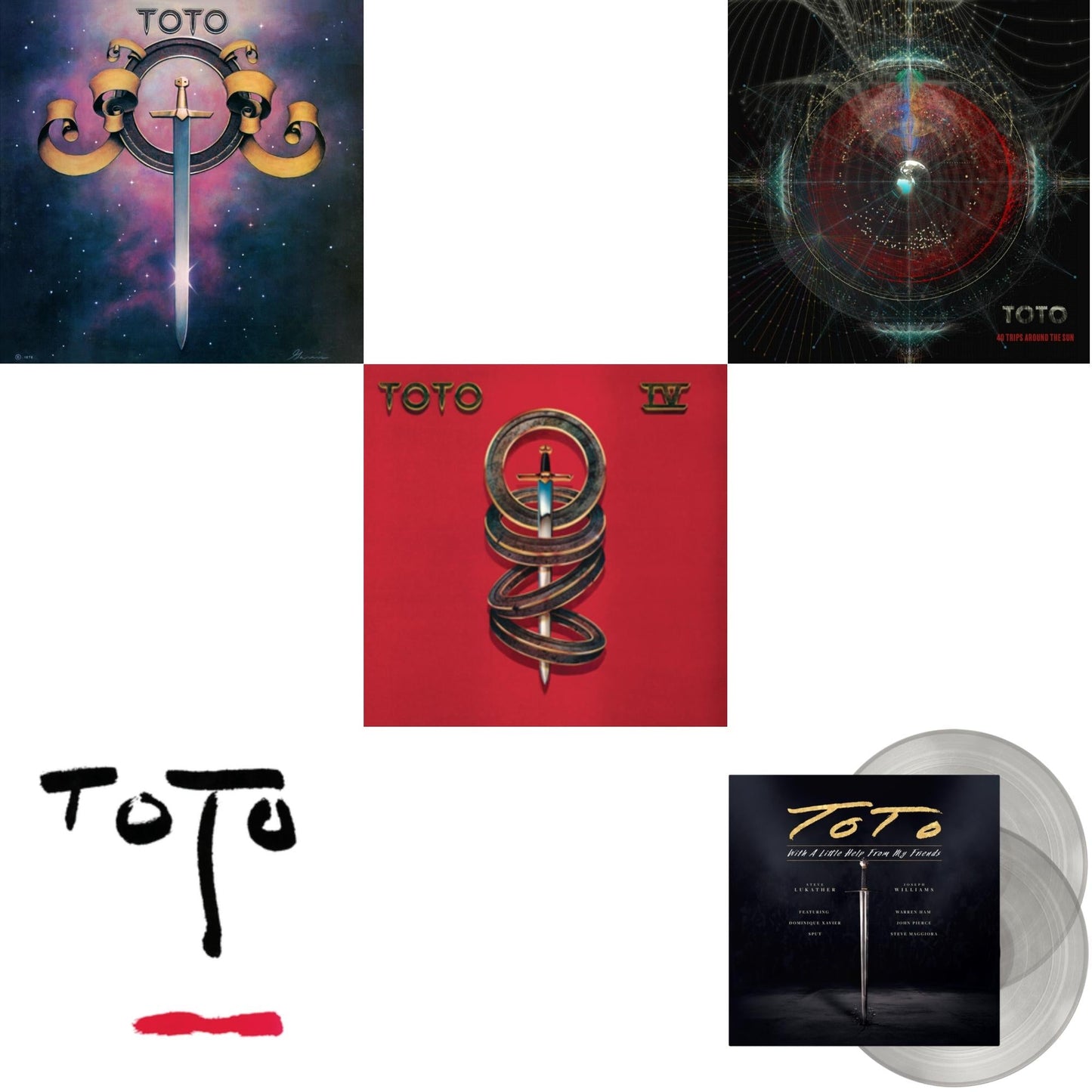 Toto (140G/Dl Insert) & Turn Back (140G/Dl Insert) & Toto Iv & 40 Trips Around The Sun: Greatest Hits (2LP/150G/Dl Card) & With A Little Help From My Friends (X) (Transparent LP Vinyl)