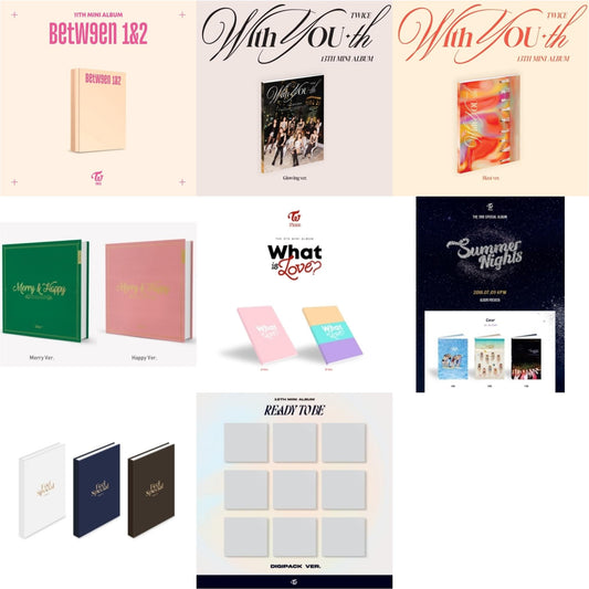 This is a 8 CD SKU bundle.
1.This CD is brand new.Format: CDMusic Style: K-popThis item's title is: Between 1&2 (Archive Version)Artist: TwiceLabel: JYP ENTERTAINMENT / REPUBLIC RBarcode: 192641872877Release Date: 8/26/2022
2.This CD is brand new.