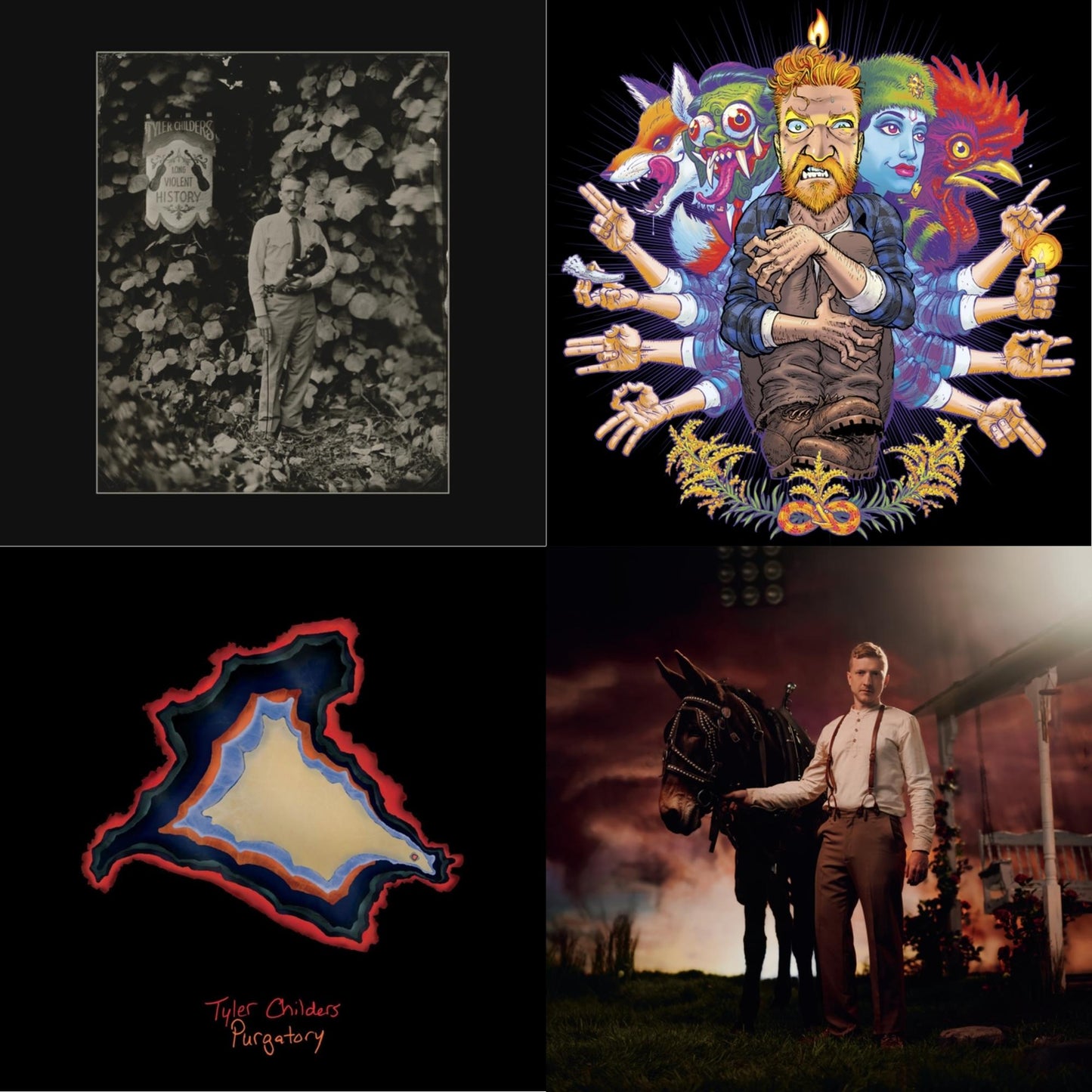 Country Squire (150G/Dl Code) & Long Violent History (140G/Insert) & Rustin In The Rain & Purgatory