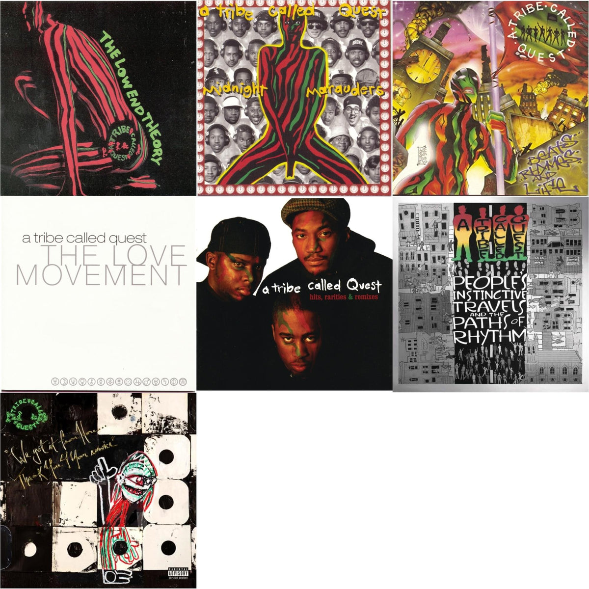 Low End Theory & Midnight Marauders & Beats Rhymes & Life & Love Movement & Hits, Rarities & Remixes & People's Instinctive Travels (25Th Anniversary) & We Got It From Here Thank You 4 Your Service (Pa)