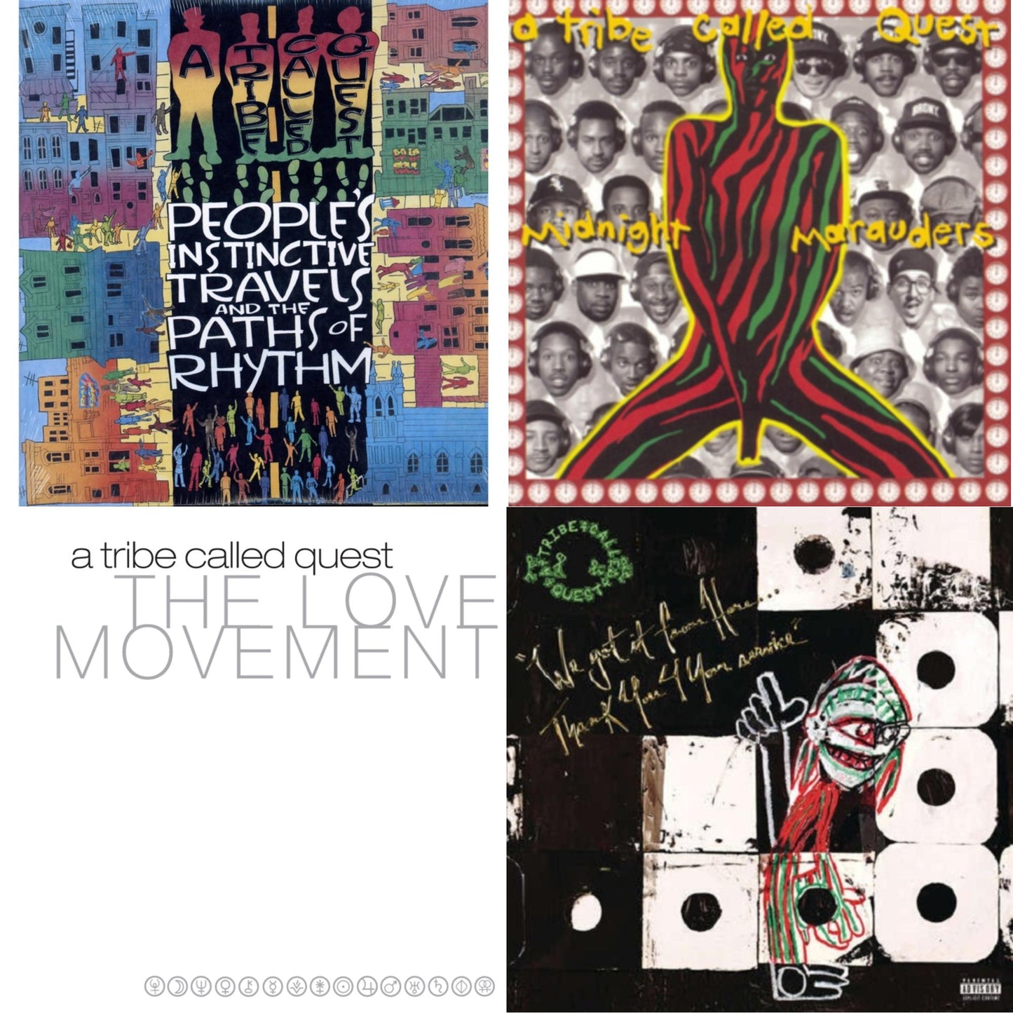 Peoples Instinctive Travels & Paths Of Rhythm & Midnight Marauders & Love Movement (X) (3LP) & We Got It From Here Thank You 4 Your Service (X) (2LP/150G)