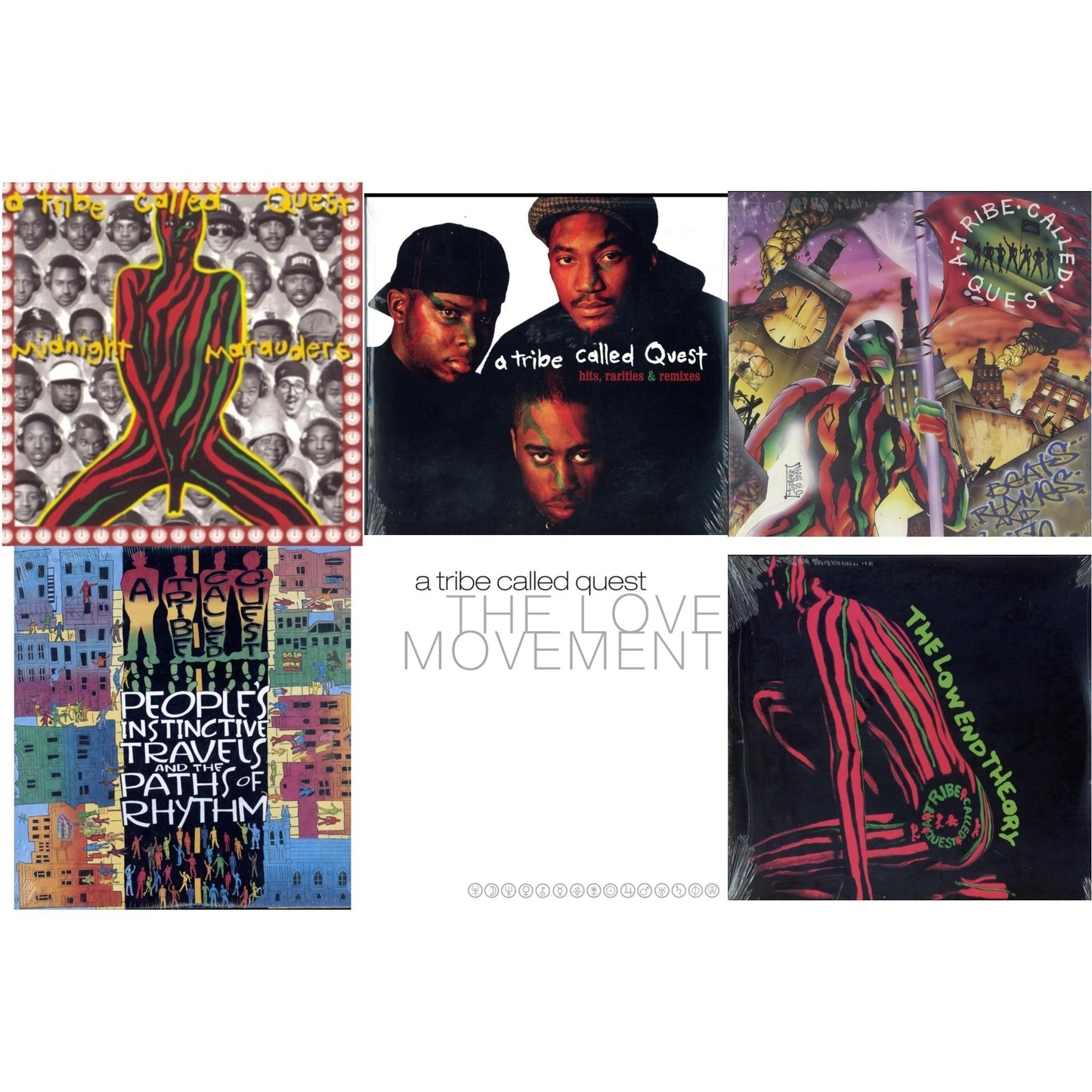Tribe Called Quest - Peoples Instinctive Travels & Paths Of Rhythm & Low End Theory & Midnight Marauders & Beats Rhymes & Life & Hits, Rarities & Remixes & Love Movement (X) (3LP)