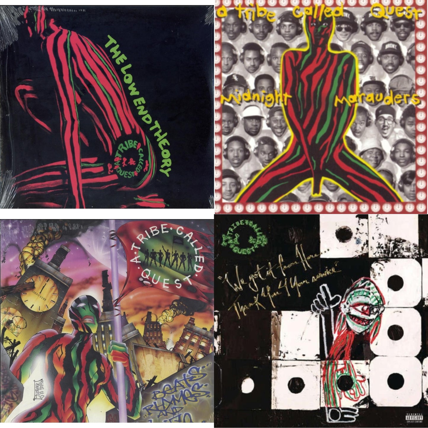 Low End Theory & Midnight Marauders & Beats Rhymes & Life & We Got It From Here Thank You 4 Your Service (X) (2LP/150G)
