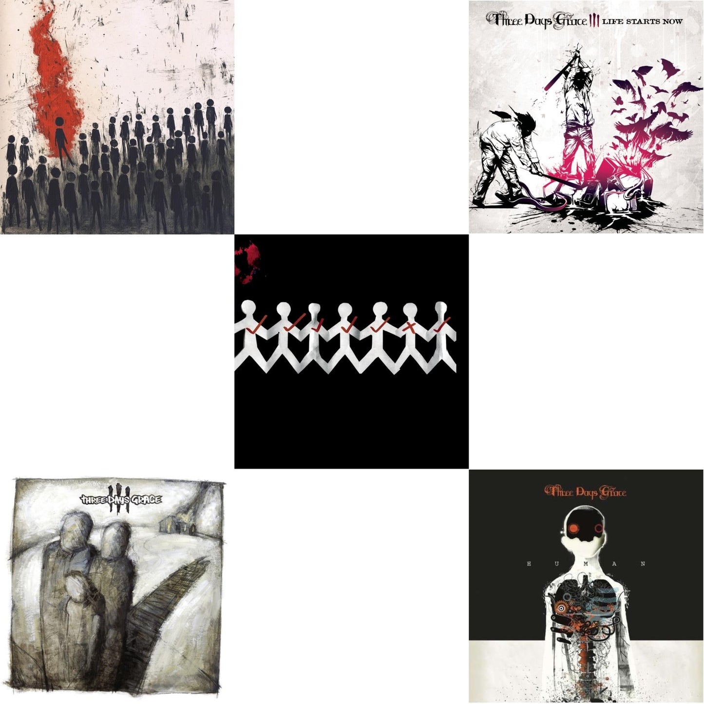 Alienation (X) & Three Days Grace & One-X & Life Starts Now & Human
