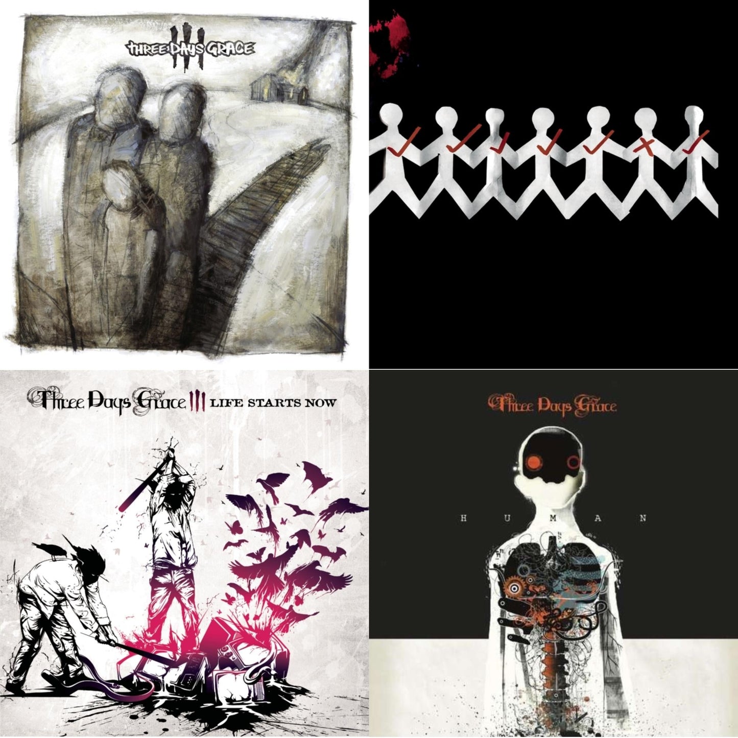 Three Days Grace & One-X & Life Starts Now & Human