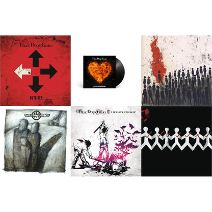 Outsider (140G/Dl Card) & Explosions (140G) & Alienation (X) & Three Days Grace (150G) & Life Starts Now (150G) & One-X (150G)
