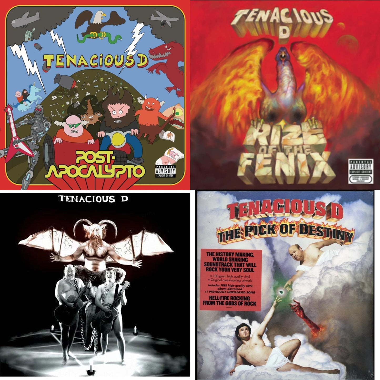 Post-Apocalypto (X) & Rize Of The Fenix (X) & Tenacious D (12Th Anniversary Edition/Pa/2LP/180G/Dl Card/Gatefold) & Pick Of Destiny (180G/Dl Card)