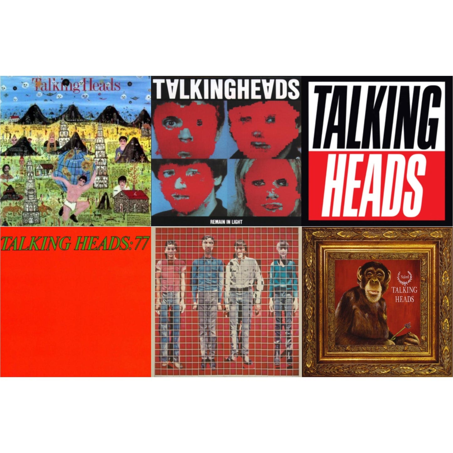 This is a 6 LP Vinyl SKU bundle.
1.This LP Vinyl is brand new.Format: LP VinylMusic Style: Art RockThis item's title is: Remain In LightArtist: Talking HeadsLabel: SireBarcode: 081227080211Release Date: 4/1/2013
2.This LP Vinyl is brand new.