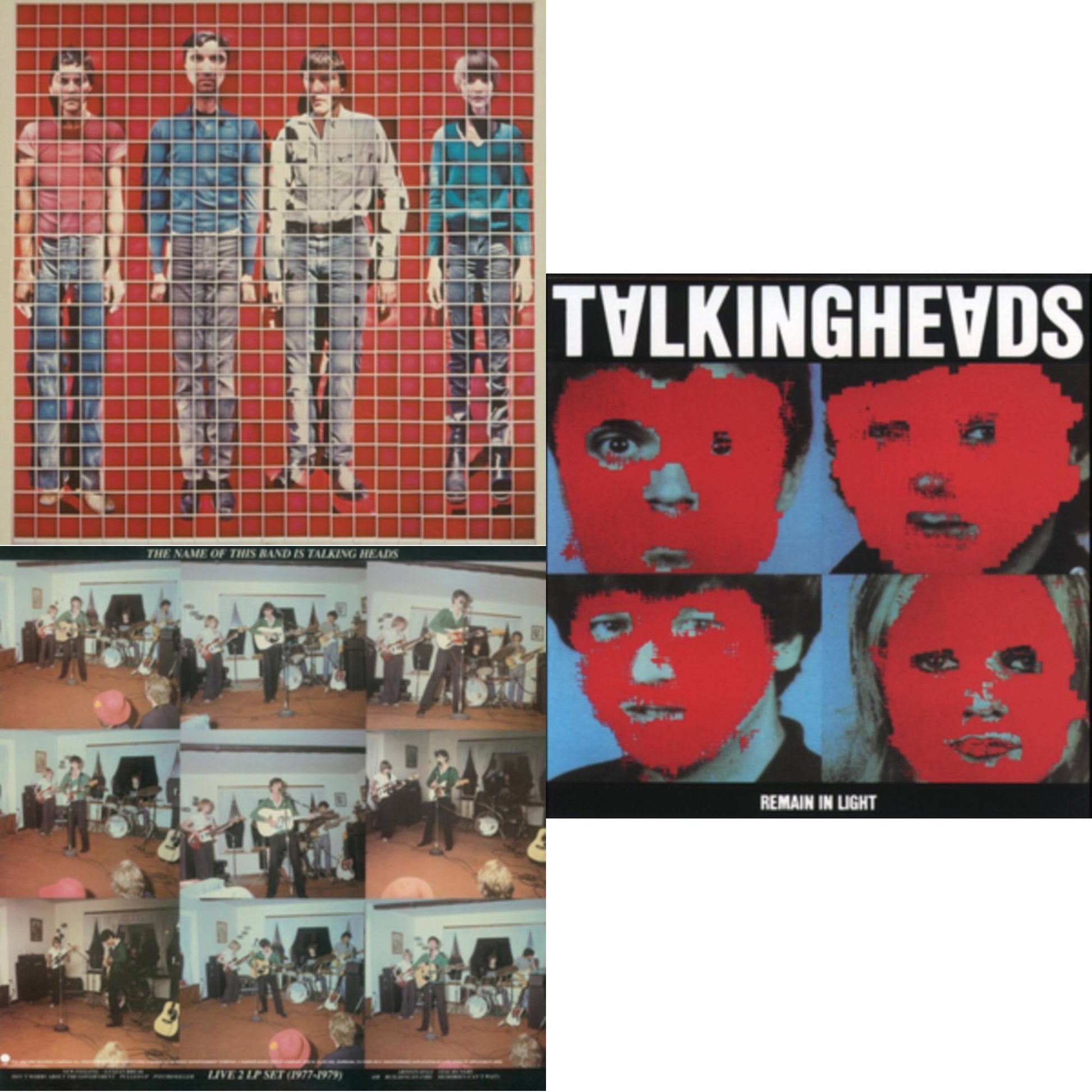 This is a 3 LP Vinyl SKU bundle.
1.This LP Vinyl is brand new.Format: LP VinylMusic Style: Art RockThis item's title is: Remain In LightArtist: Talking HeadsLabel: SireBarcode: 081227080211Release Date: 4/1/2013
2.This LP Vinyl is brand new.