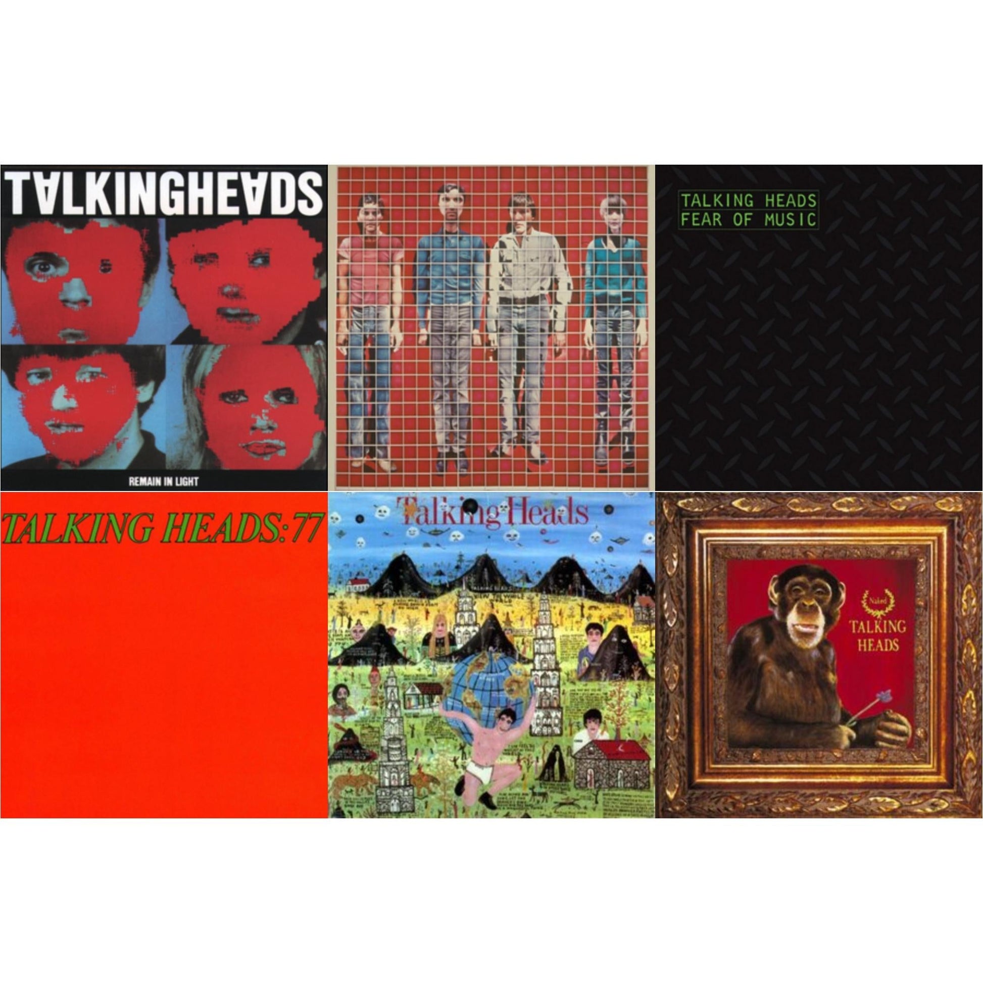 This is a 6 LP Vinyl SKU bundle.
1.This LP Vinyl is brand new.Format: LP VinylMusic Style: Art RockThis item's title is: Remain In LightArtist: Talking HeadsLabel: SireBarcode: 081227080211Release Date: 4/1/2013
2.This LP Vinyl is brand new.