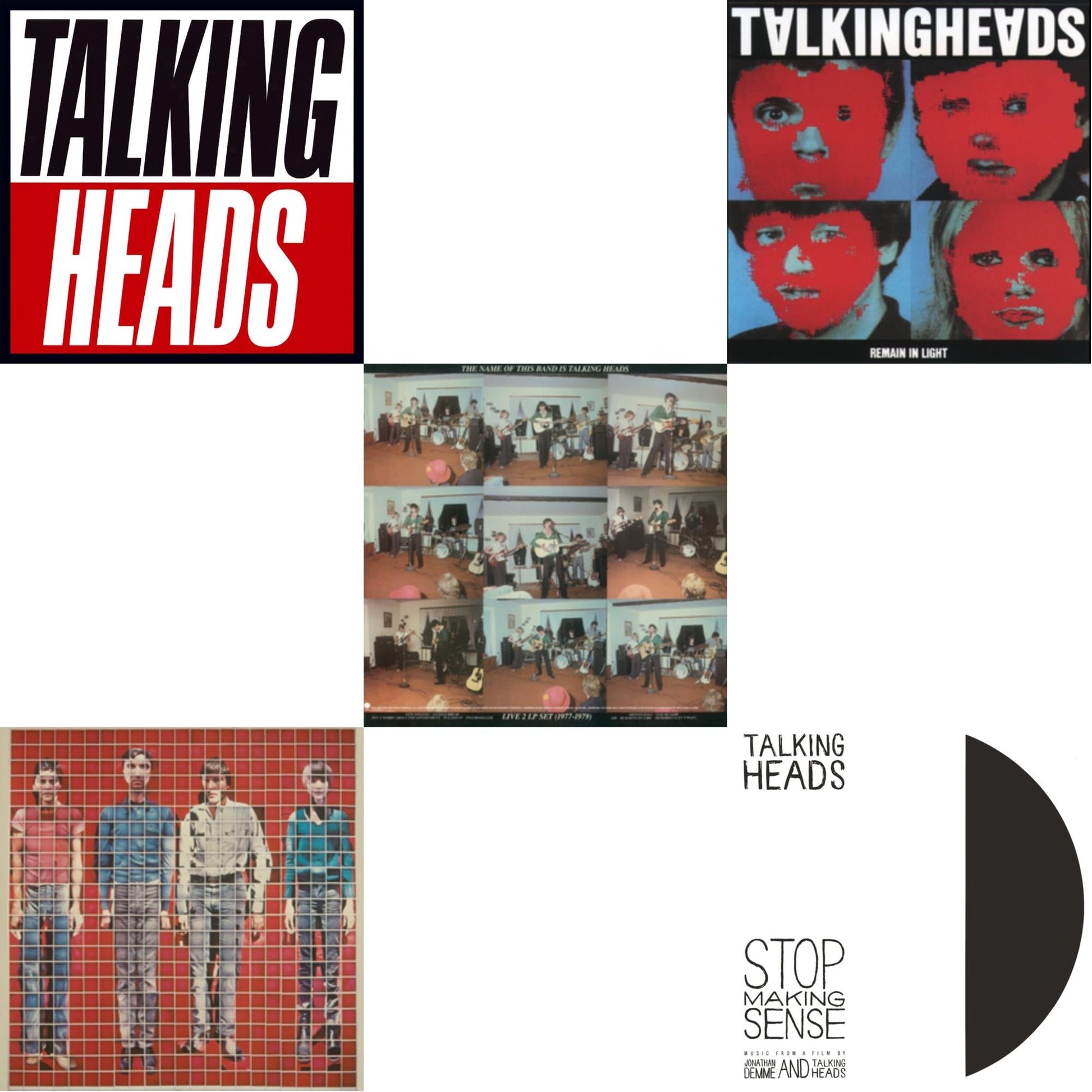 This is a 5 LP Vinyl SKU bundle.
1.This LP Vinyl is brand new.Format: LP VinylMusic Style: Art RockThis item's title is: Remain In LightArtist: Talking HeadsLabel: SireBarcode: 081227080211Release Date: 4/1/2013
2.This LP Vinyl is brand new.
