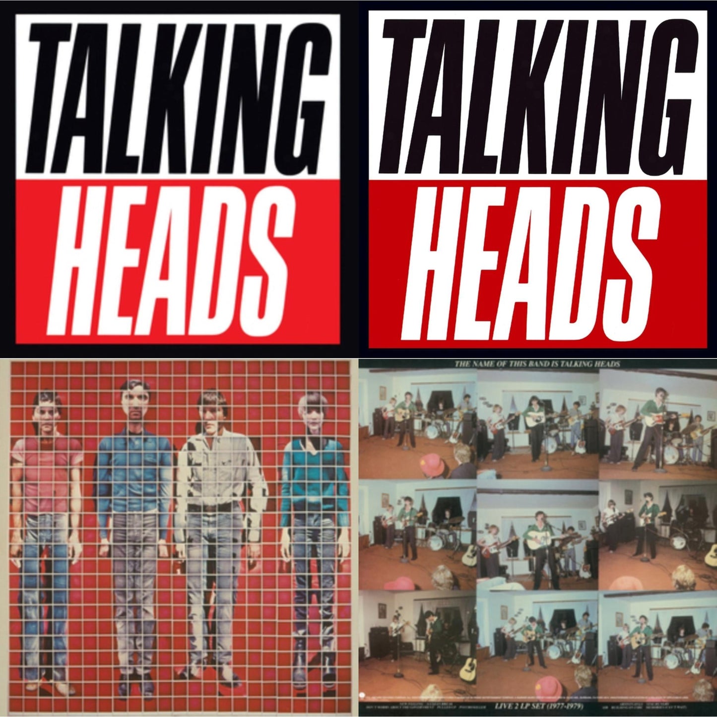 This is a 4 LP Vinyl SKU bundle.
1.This LP Vinyl is brand new.Format: LP VinylMusic Style: New WaveThis item's title is: Name Of This Band Is Talking HeadsArtist: Talking HeadsLabel: RHINO/WARNER BROS.Barcode: 081227963576Release Date: 10/21/2013
2.This LP Vinyl is brand new.