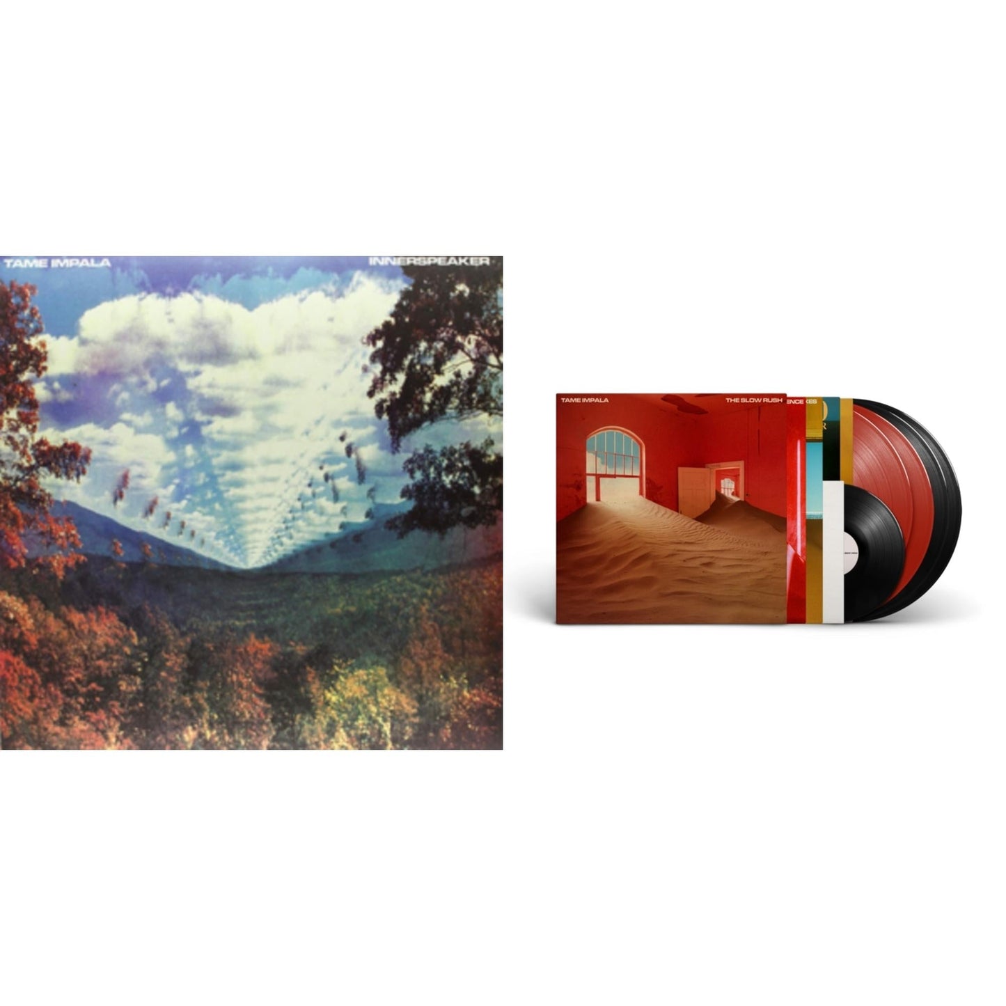 This is a 2 LP Vinyl SKU bundle.
1.This LP Vinyl is brand new.Format: LP VinylMusic Style: Psychedelic RockThis item's title is: Slow Rush (Deluxe/2-Transparent Red LP Vinyl/3-Black LP Vinyl)Artist: Tame ImpalaLabel: INTERSCOPEBarcode: 602438539871Release Date: 4/22/2022
2.