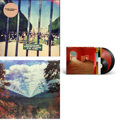 This is a 3 LP Vinyl SKU bundle.
1.This LP Vinyl is brand new.Format: LP VinylMusic Style: Psychedelic RockThis item's title is: LonerismArtist: Tame ImpalaLabel: UMEBarcode: 602537119967Release Date: 10/9/2012
2.This LP Vinyl is brand new.