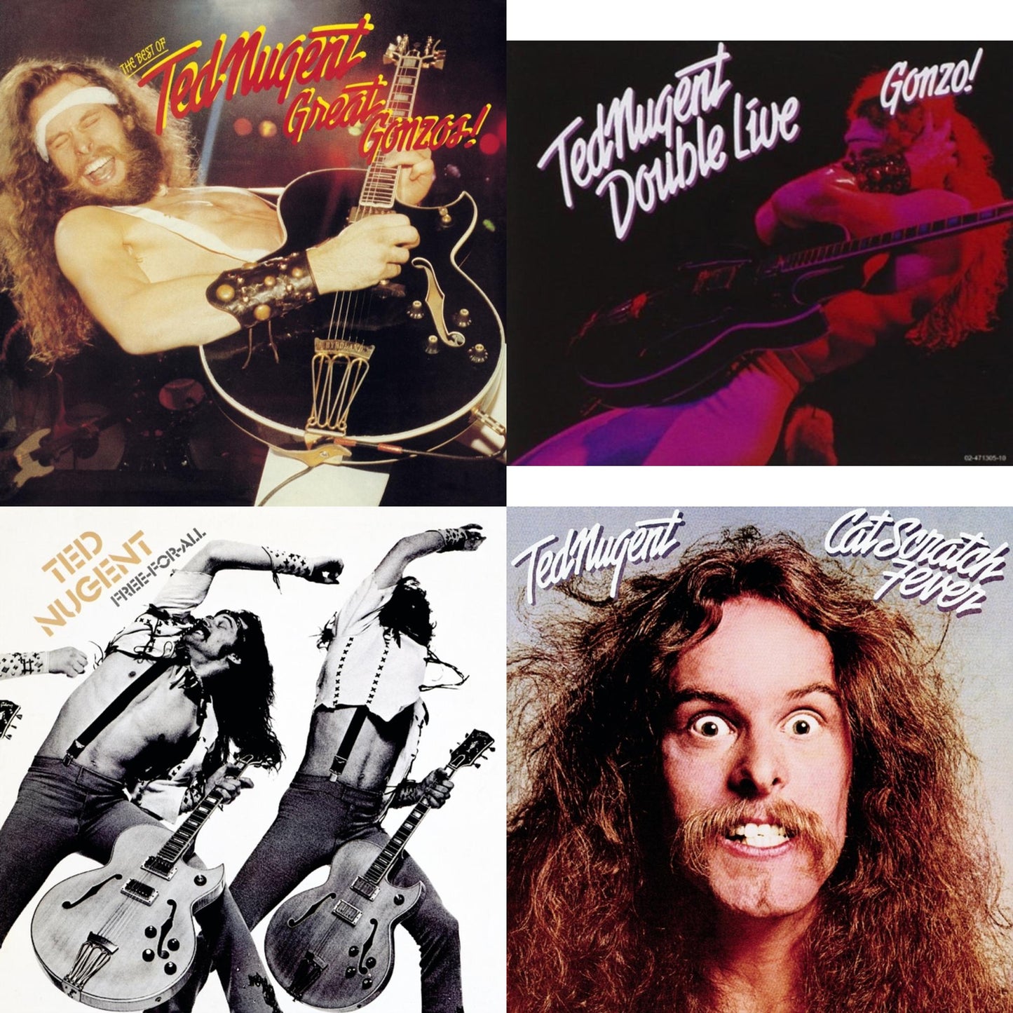 Great Gonzos: Best Of Ted Nugent & Double Live Gonzo & Free-For-All & Cat Scratch Fever