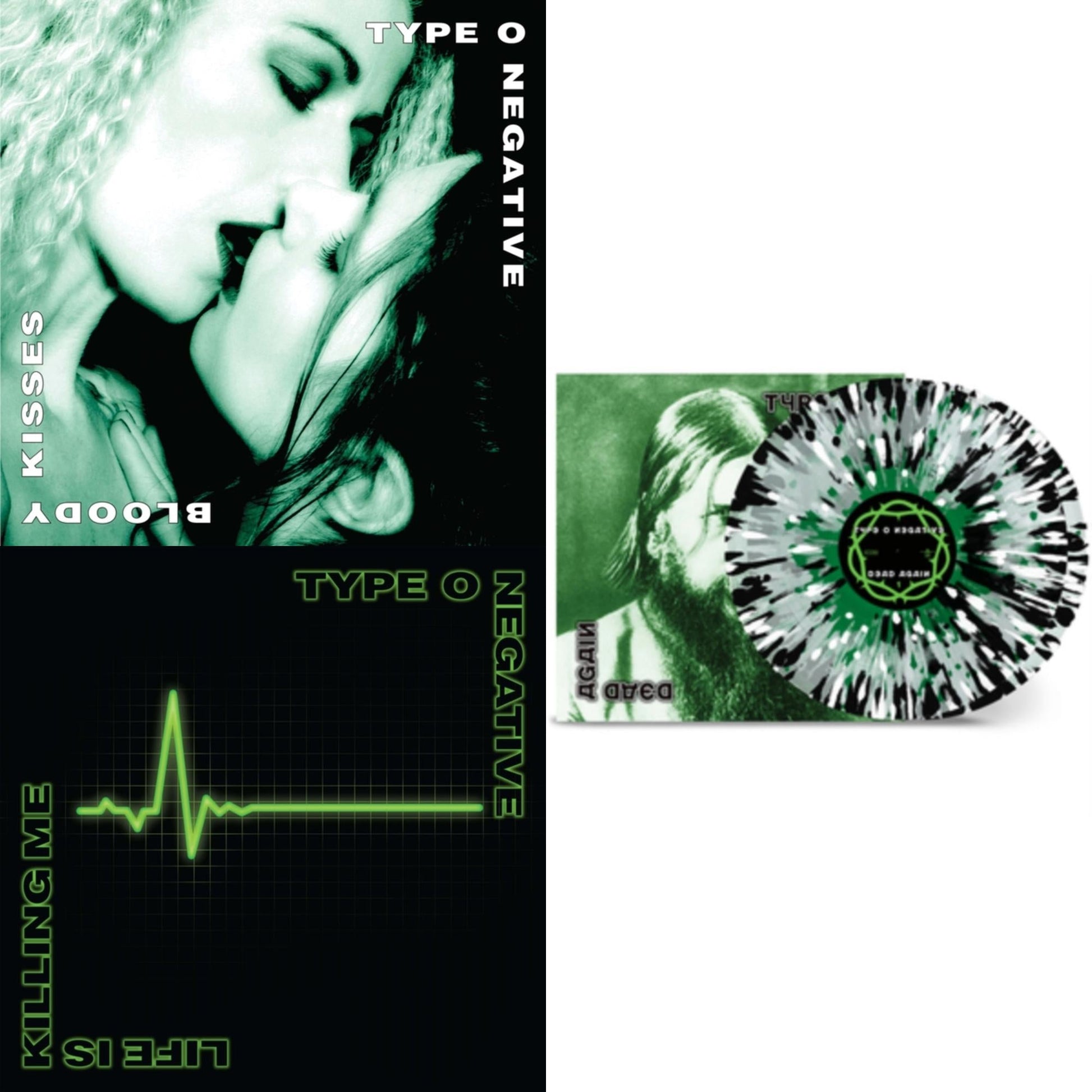 This is a 3 LP Vinyl SKU bundle.
1.This LP Vinyl is brand new.Format: LP VinylMusic Style: Heavy MetalThis item's title is: Bloody Kisses: Suspended In Dusk (2LP/Green/Black Vinyl)Artist: Type O NegativeLabel: Roadrunner RecordsBarcode: 081227827090Release Date: 7/19/2024
2.